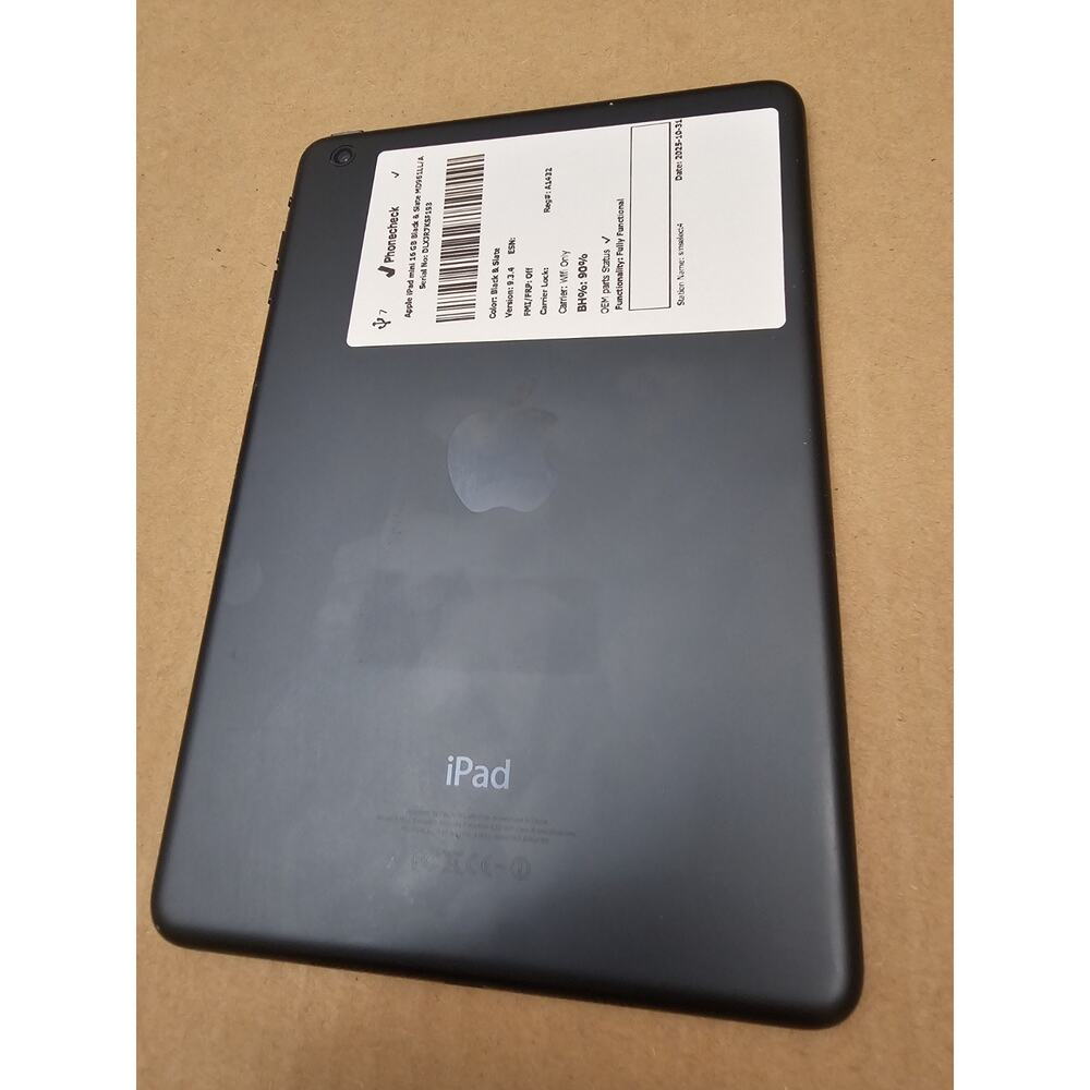 Apple iPad Mini 1st Gen - WIFI - 16GB BLACK - MD528LL/A - Picture 2 of 8